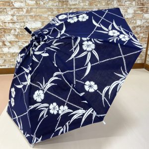 浴衣の日傘（藍色）